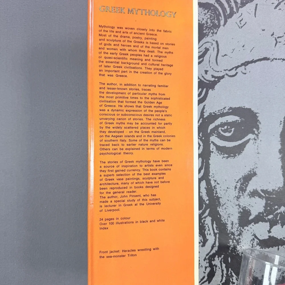 John Pinsent Greek Mythology Hardcover 1973 2nd Impression History Art Book
